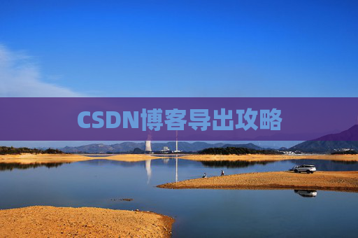 CSDN博客导出攻略
